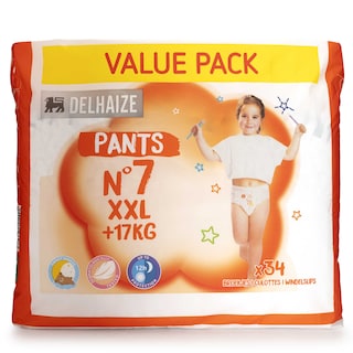 Delhaize | Luierbroekjes | Maat 7 | Value Pack 