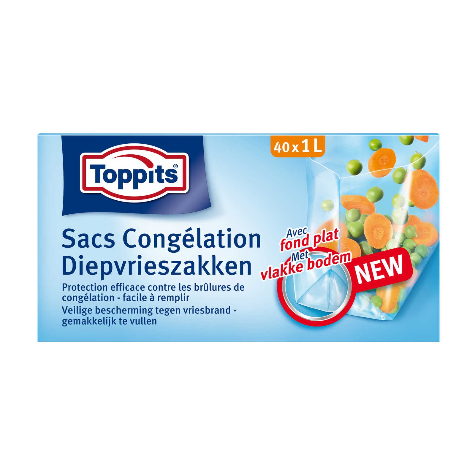 Toppits Diepvrieszakken | 1l