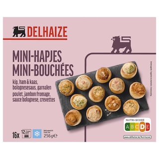 Delhaize | Mini hapjes | 16st 256 gr