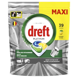 Dreft | Platinum | Allin1 | Vaatwastabletten | Citroen 39 st