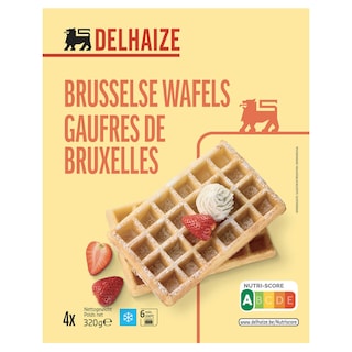 Delhaize | brusselse wafels 4 st 