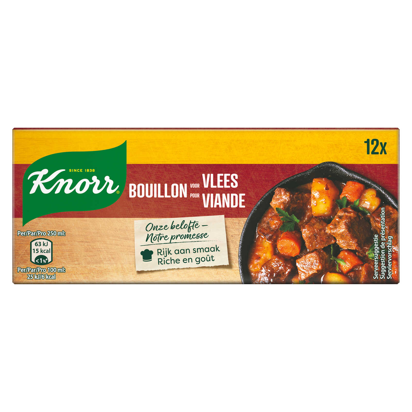 Knorr Bouillon | Vlees | 12 Bouillonblokjes