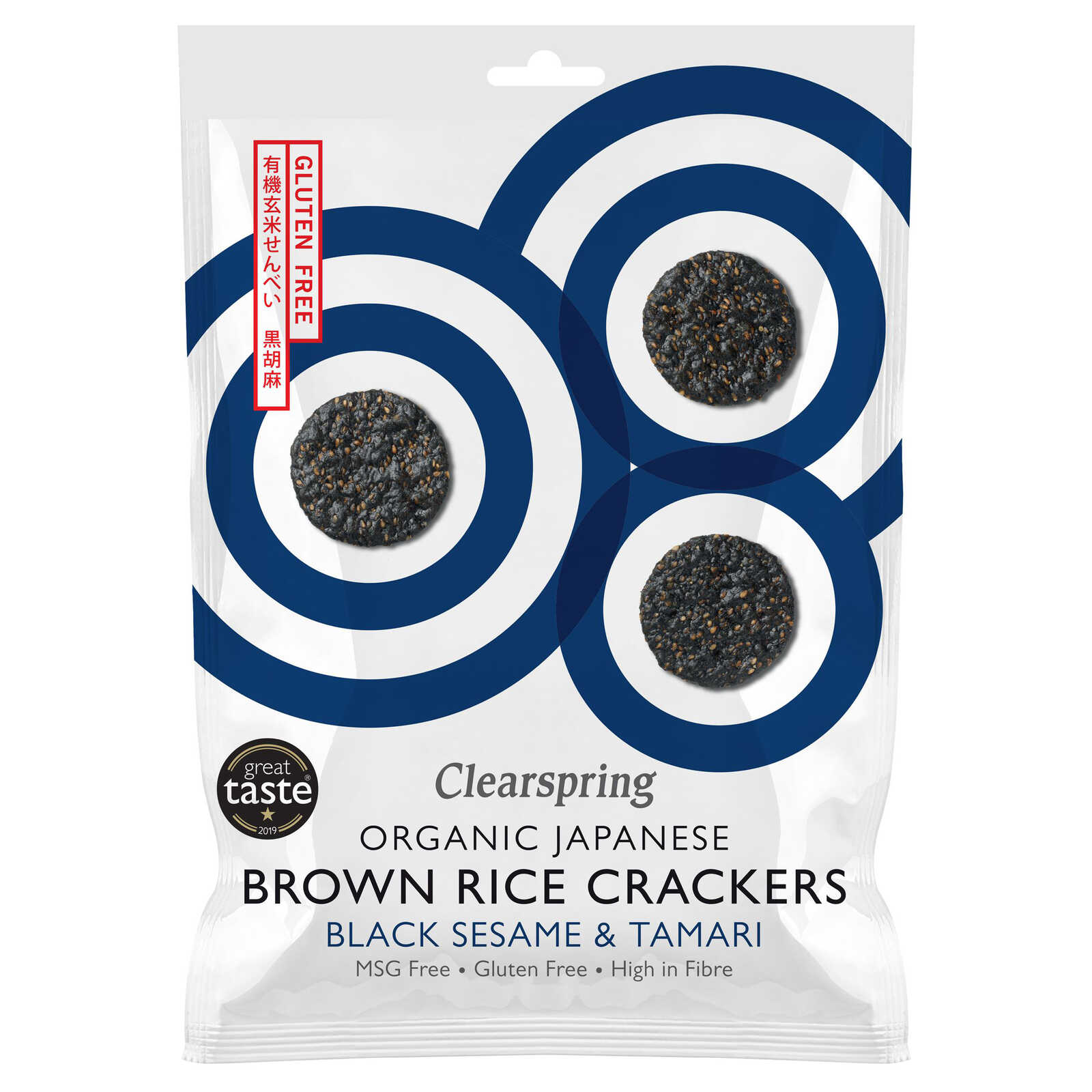 Clearspring Snack | Rijstcracker | Sesam | Bio