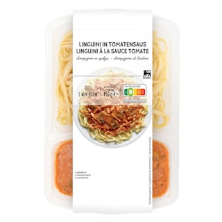 Delhaize | Linguini | Tomtatensaus | Spek 