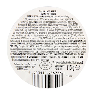 Delhaize | Salami au poivre 