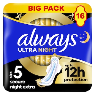 Always | Ultra | Serviettes Hygieniques | Ultra secure night 