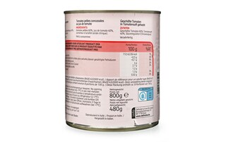 Delhaize | Tomaten | Gepeld | Blokjes 800 gr