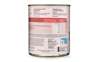 Delhaize | Tomates | Pelées | Cubes 800 gr