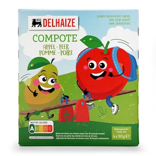 Delhaize | Compote | Kids | Pomme | Poire 