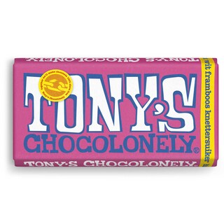 Tony's Chocolonely | Chocolade | Wit | Framboos | Fairtrade 