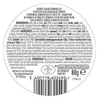 Delhaize | Rouleaux saumon | Fromage frais 