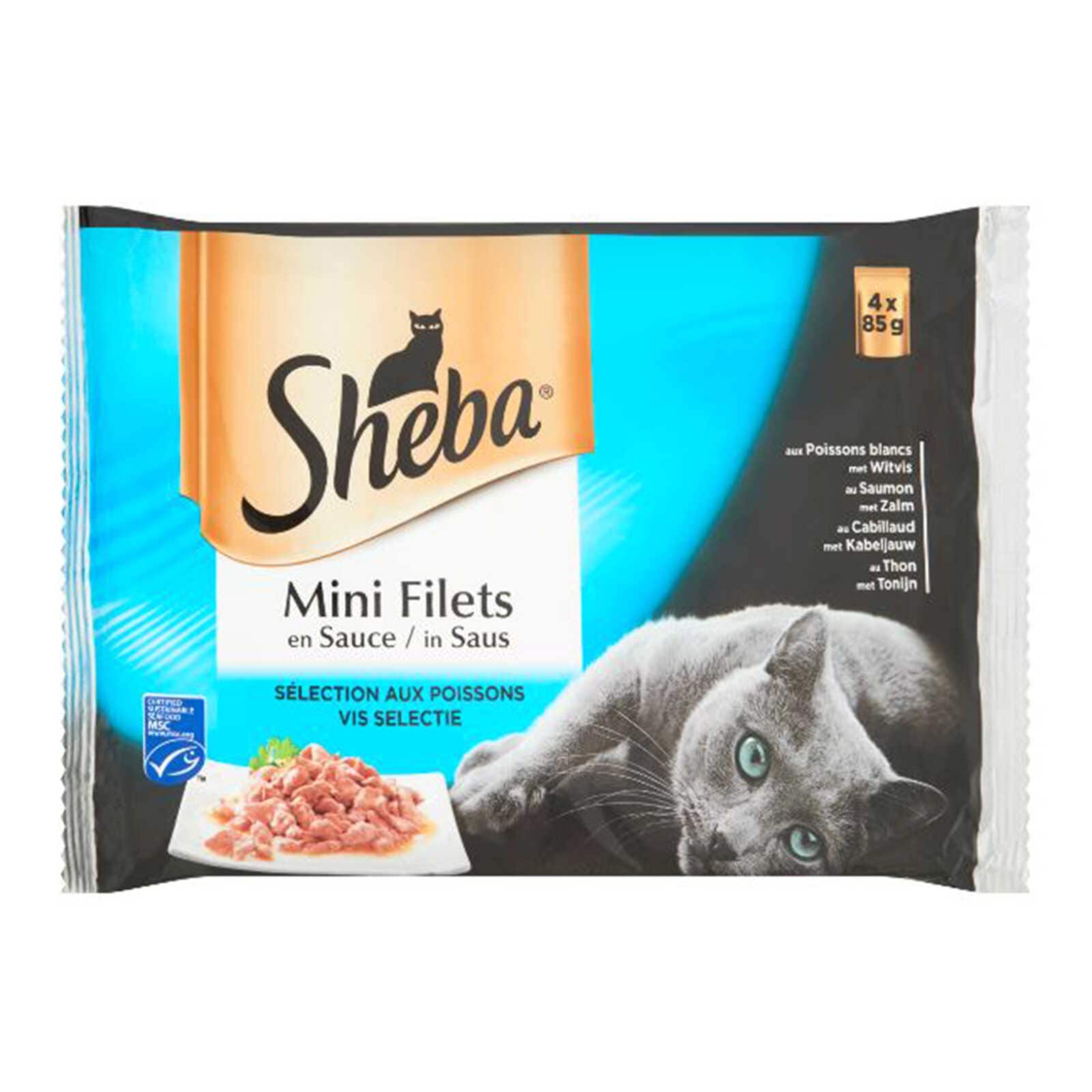 Sheba Kattenvoeding | Saus | Vis