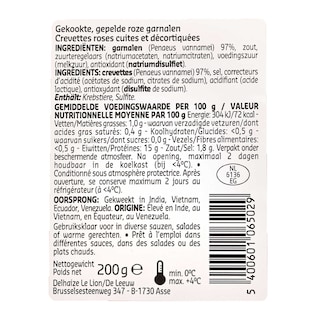 Delhaize | Scampi's | Gekookt | Gepeld 