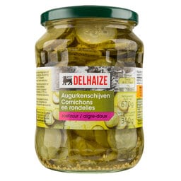 Delhaize | Cornichons | Rondelles | Aigre-doux 