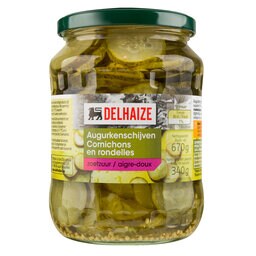 Delhaize | Cornichons | Rondelles | Aigre-doux 