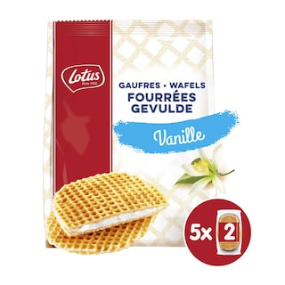 Lotus | Gaufres fourrées | Vanille 