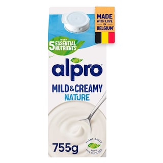 Alpro | Mild & Creamy | Yaourt végétal | Mild & creamy| Nature 