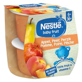 Nestlé | Baby Fruit | Fruit | Appel Peer Perzik | 6 maanden 