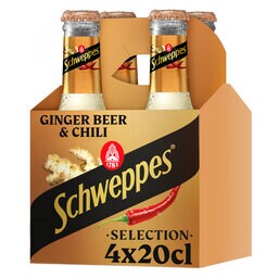 Schweppes | 4x20cl |Ginger beer & chili 4 x 20 cl