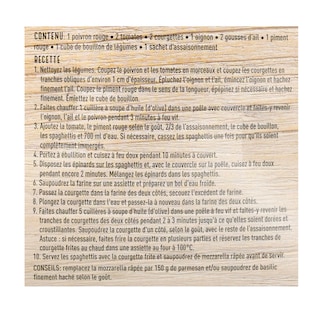 Delhaize | Maaltijdbox | Gebakken courgette 