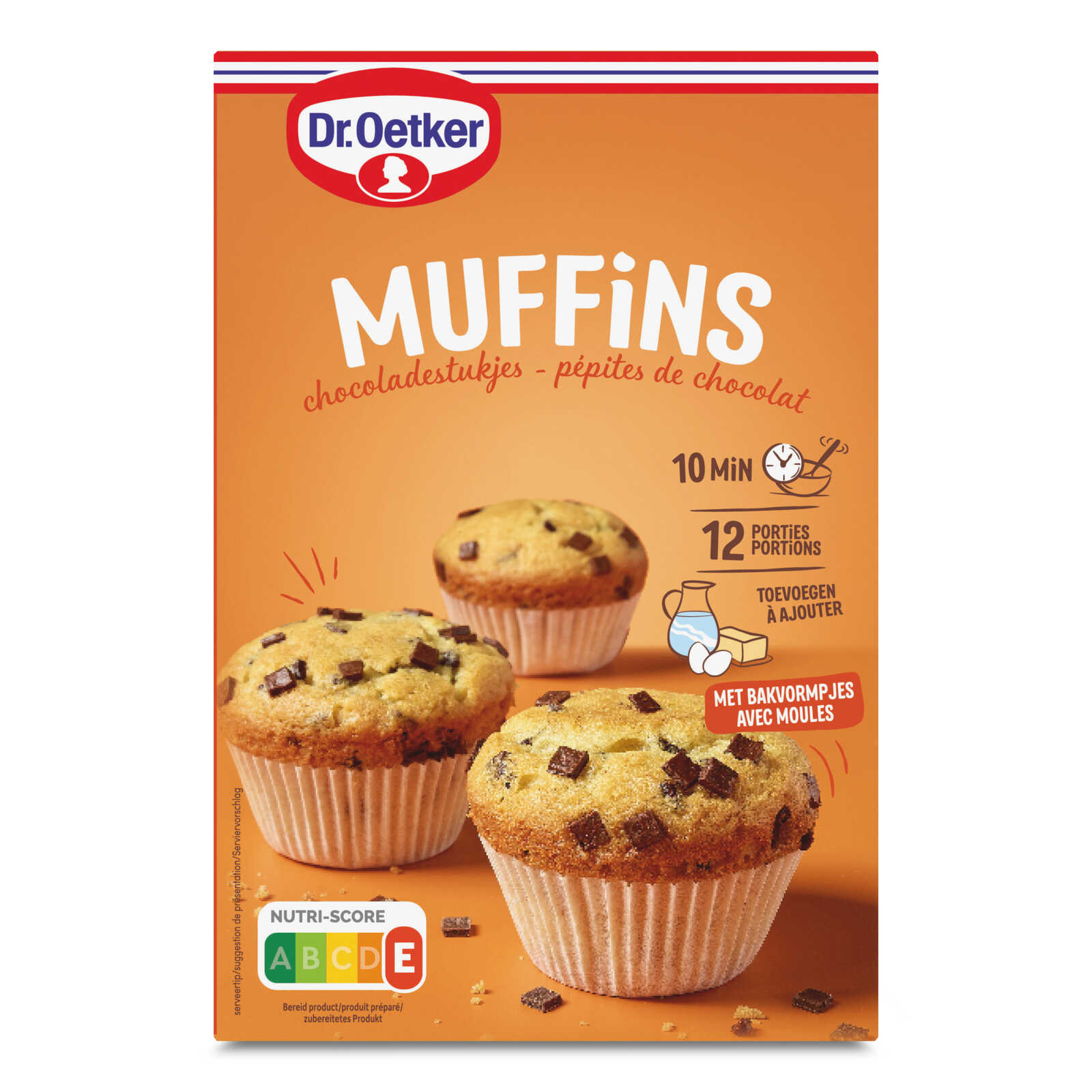 Dr. oetker Muffins | Stukjes chocolade | Bereiding