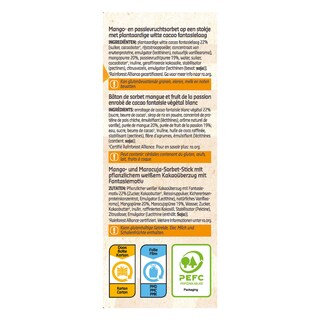 Delhaize | Mini sorbet | Stick | Mangue | Passion 6 x 5 cl