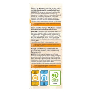 Delhaize | Mini sorbet | Stick | Mango | Passie 6 x 5 cl