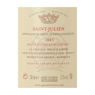 France - Frankrijk | Bordeaux - Saint-Julien | Château Gruaud Larose 15 Rouge | Caisse en Bois 