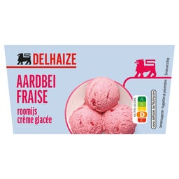 Delhaize | Roomijs | Aardbei 