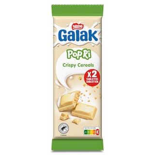 Galak | Tablet | Witte Choco | Krokante rijstkorrel 