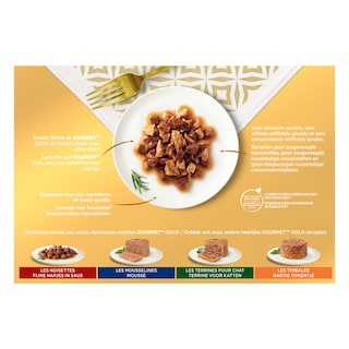 Gourmet | Gold | Aliment Chat | Adulte | Double Délice | Poisson 12 x 85 gr