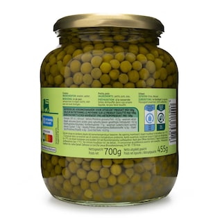 Delhaize | Erwten | Gestoofd | Extra fijn | Bokaal 