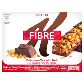 Kellogg's | Barre Fibre | Chocolat Noir 