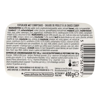 Delhaize | Salade de poulet curry | Maxi pack 