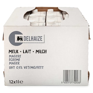 Delhaize | Melk | Magere 12 x 1 l