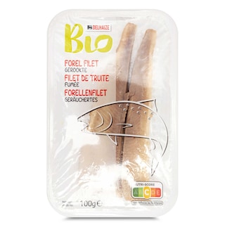 Delhaize | Bio | Filet de truite | Fumée | Bio 