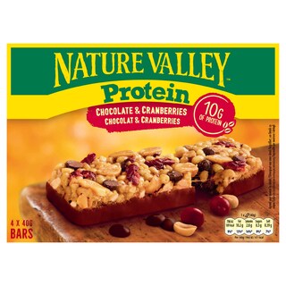 Nature Valley | Reep | Protein | Chocolade | Cranberries 4 x 40 gr