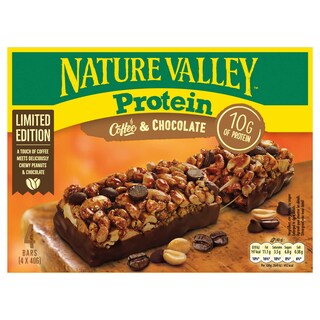 Nature Valley | Barres proteines | Cafe | Chocolat 4 x 40 gr
