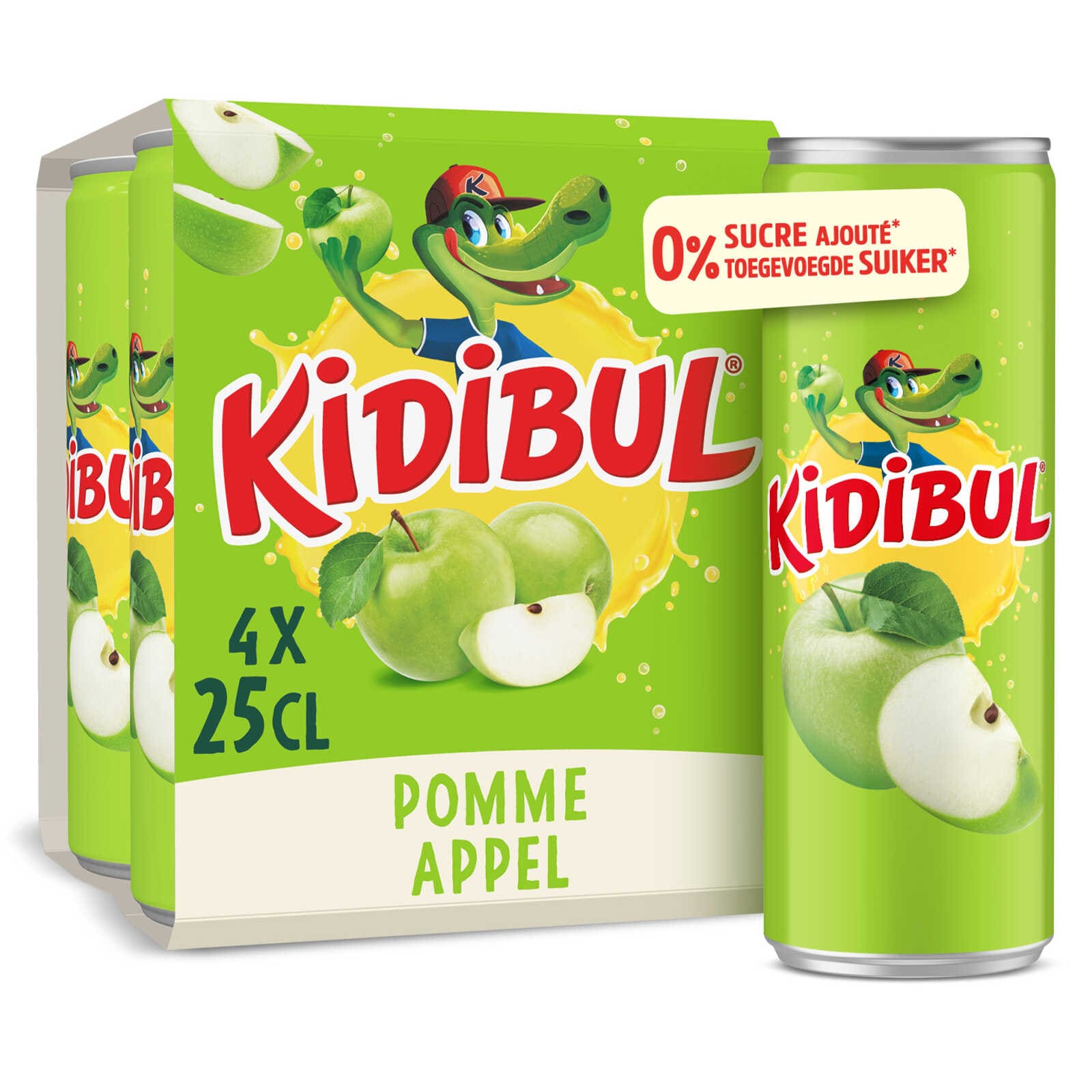 Kidibul 4x25cl | Sap | Appel | Bruisend