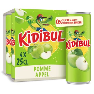 Kidibul | 4x25cl | Sap | Appel | Bruisend 4 x 25 cl