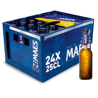 Maes | Bière blonde | Pils | 5,2% ALC. | Bac 