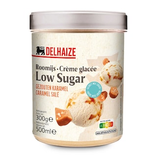 Delhaize | Glace | Caramel salé | Low sugar 