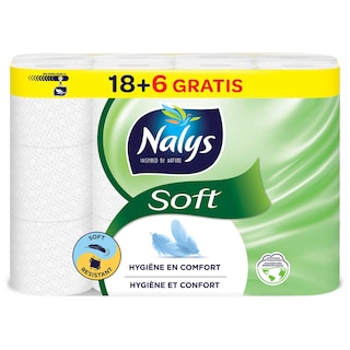 Nalys | Toiletpapier | Soft | 18+6 rollen | Eco 
