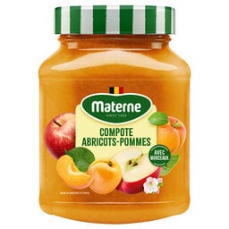 Materne | Compote | Abrikozen-Appelen | Bokaal 