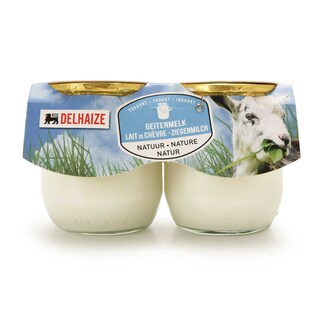 Delhaize | Yoghurt | Natuur | 96% geitenmelk 2 x 120 gr