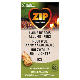 Zip | Allume-feu | Laine de bois | Eco 