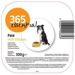 365 | Aliment chien | Pâtée | Poulet | 