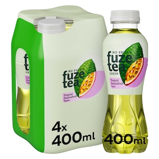 Fuze Tea | Green Tea | Tropical | Psfrt | Nsug 4 x 40 cl