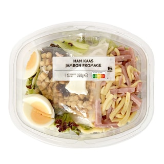 Delhaize | Groene salade | Ham en kaas 