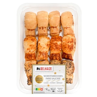 Delhaize | Worstenbroodje | Mini | Mix | 12st 